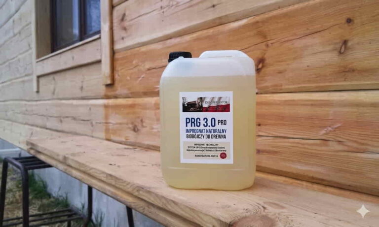 Pojemnik z impregnatem do drewna