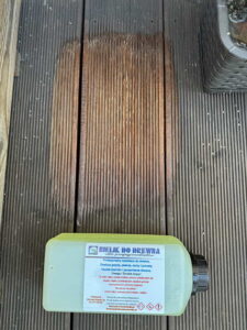 Bielik HMF24 – preparat wybielający i czyszczący drewno Bielik wybiela drewno